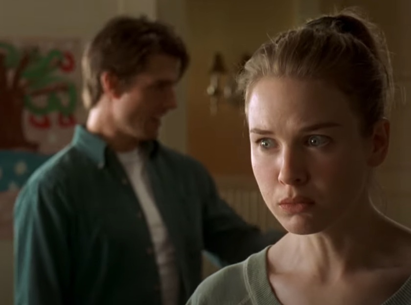 A visually captivating still taken from a pivotal moment in the film Jerry Maguire (1996)