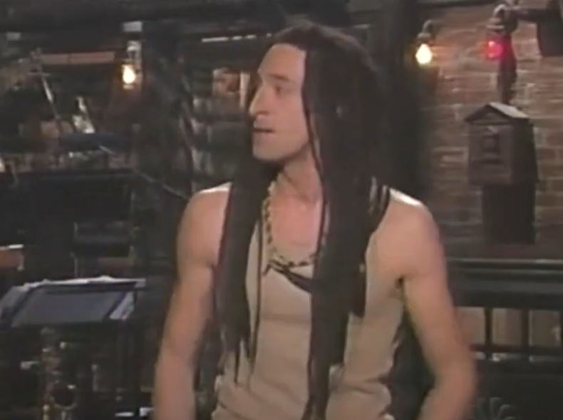 A visually captivating still taken from a pivotal moment in variety show Saturday Night Live (1975-)