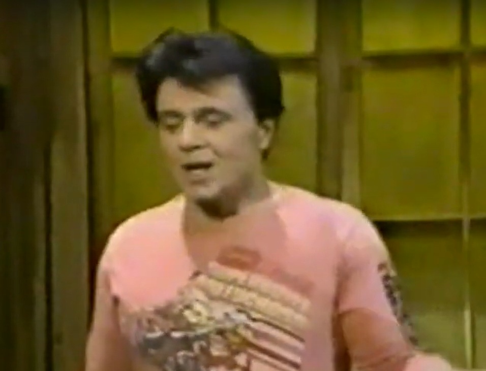 A visually captivating still taken from a pivotal moment variety show Saturday Night Live (1975-)