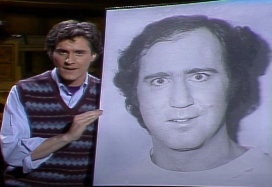 A visually captivating still taken from a pivotal moment in variety show Saturday Night Live (1975-)