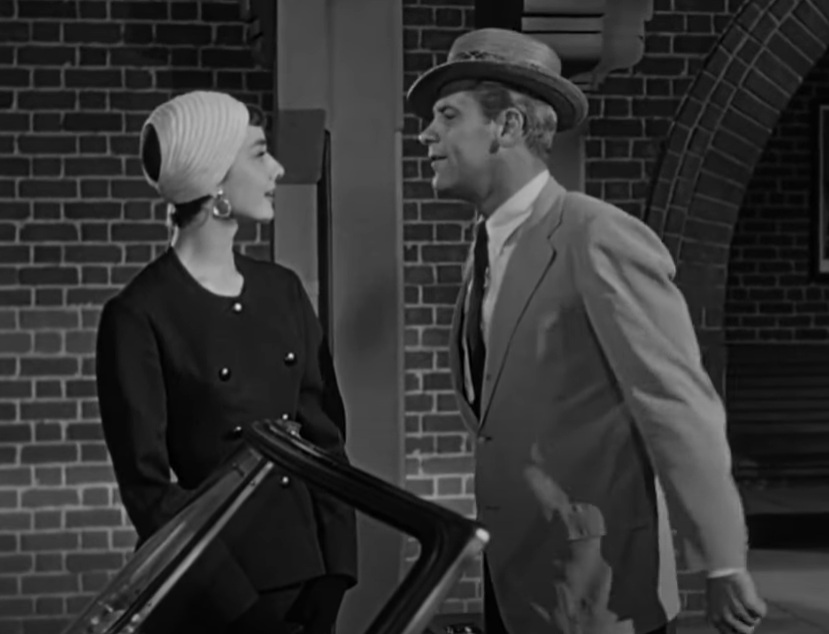 A visually captivating still taken from a pivotal moment in the film Sabrina (1954)