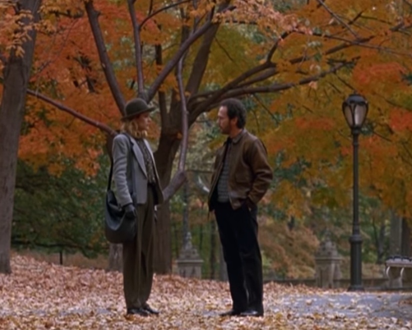 A visually captivating still taken from a pivotal moment in the film When Harry Met Sally... (1989)