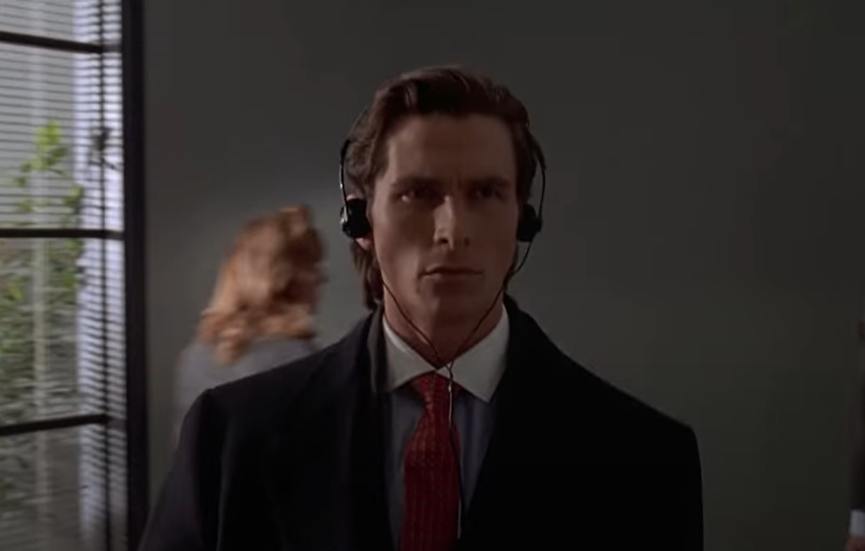 A screenshot of the movie American Psycho