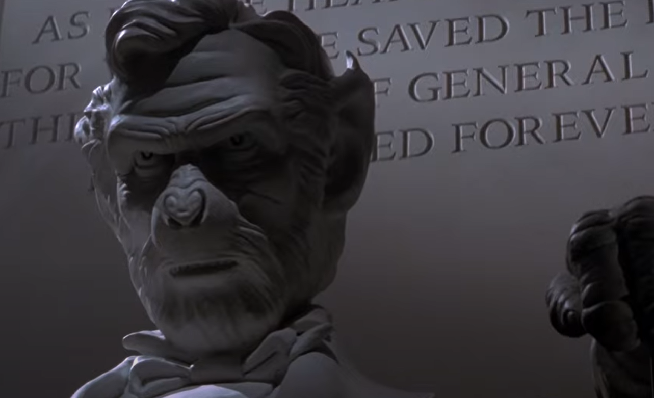 A screenshot of the movie Planet of the Apes