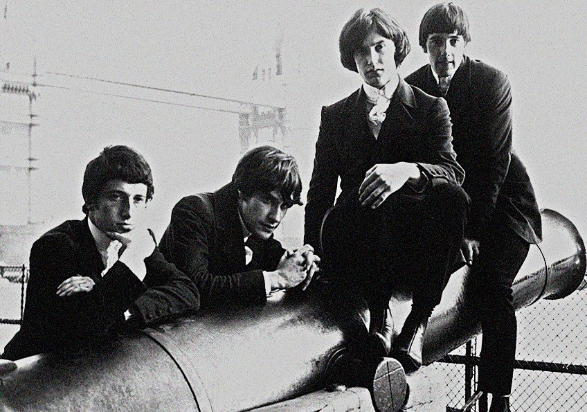 1964 promotional photograph of the Kinks