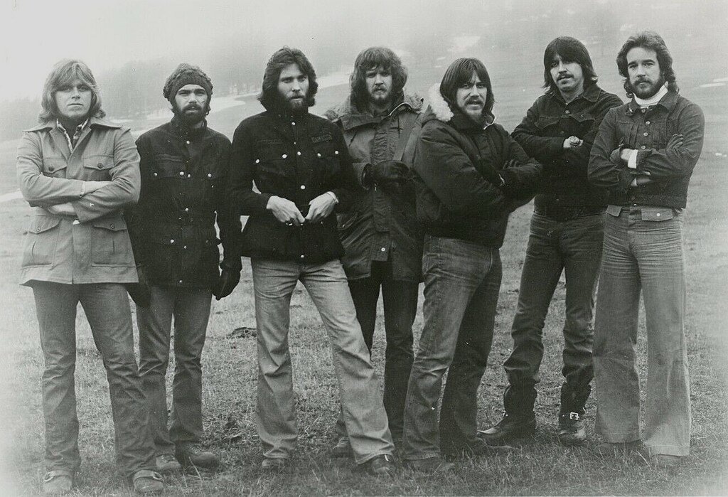 The American band Chicago in a press photo dated to 1973