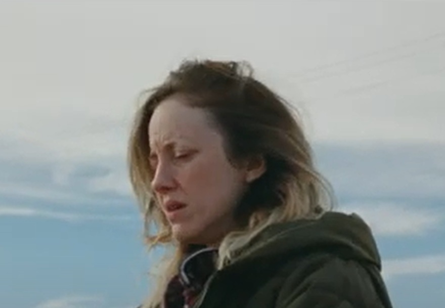 A visually captivating still taken from a pivotal moment in the film To Leslie (2022)