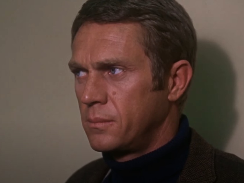 A visually captivating still taken from a pivotal moment in the film Bullitt (1968)