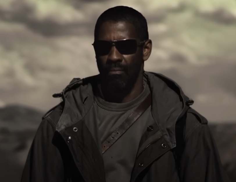 A visually captivating still taken from a pivotal moment in the film The Book of Eli (2010)