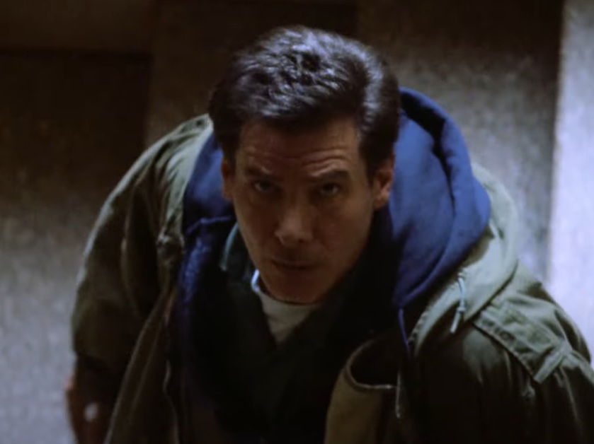 A visually captivating still taken from a pivotal moment in the film The Fugitive (1993)