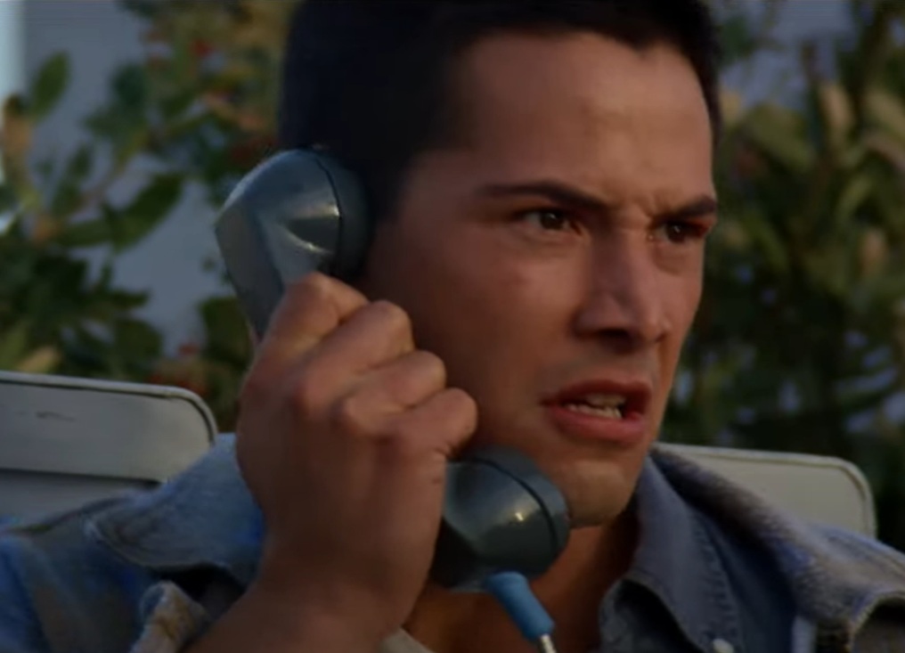 A visually captivating still taken from a pivotal moment in the film Speed (1994)