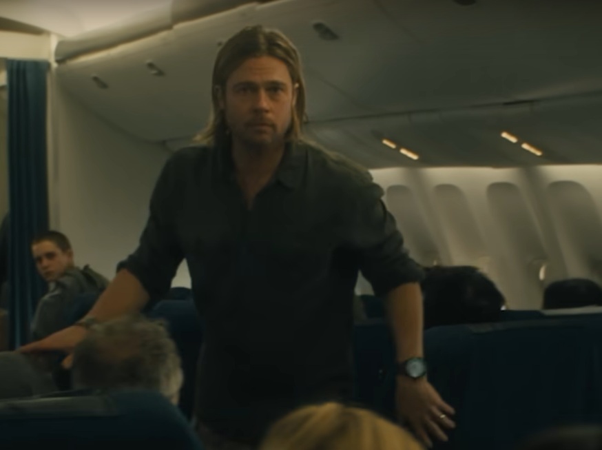A visually captivating still taken from a pivotal moment in the film World War Z (2013)