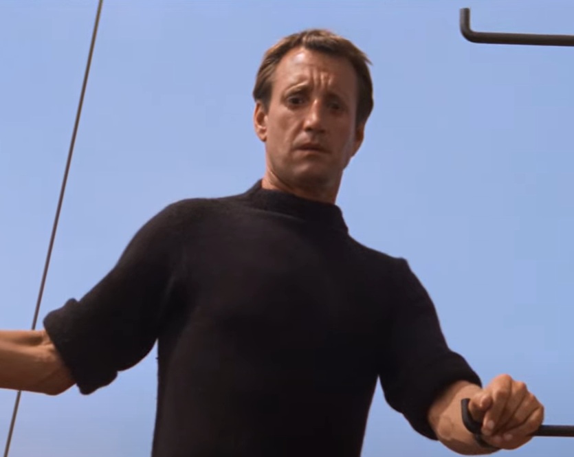 A visually captivating still taken from a pivotal moment in the film Jaws (1975)