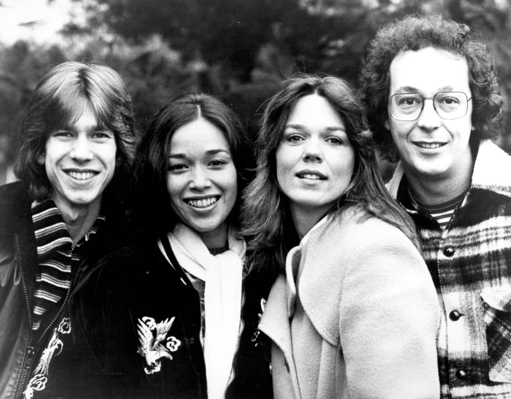 Grayscale Portrait Photo of the musical group Starland Vocal Band