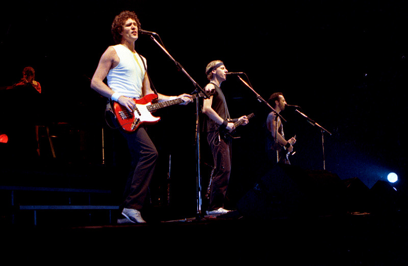 Portrait Photo of Dire Straits Members performing at Drammenshallen, Norway