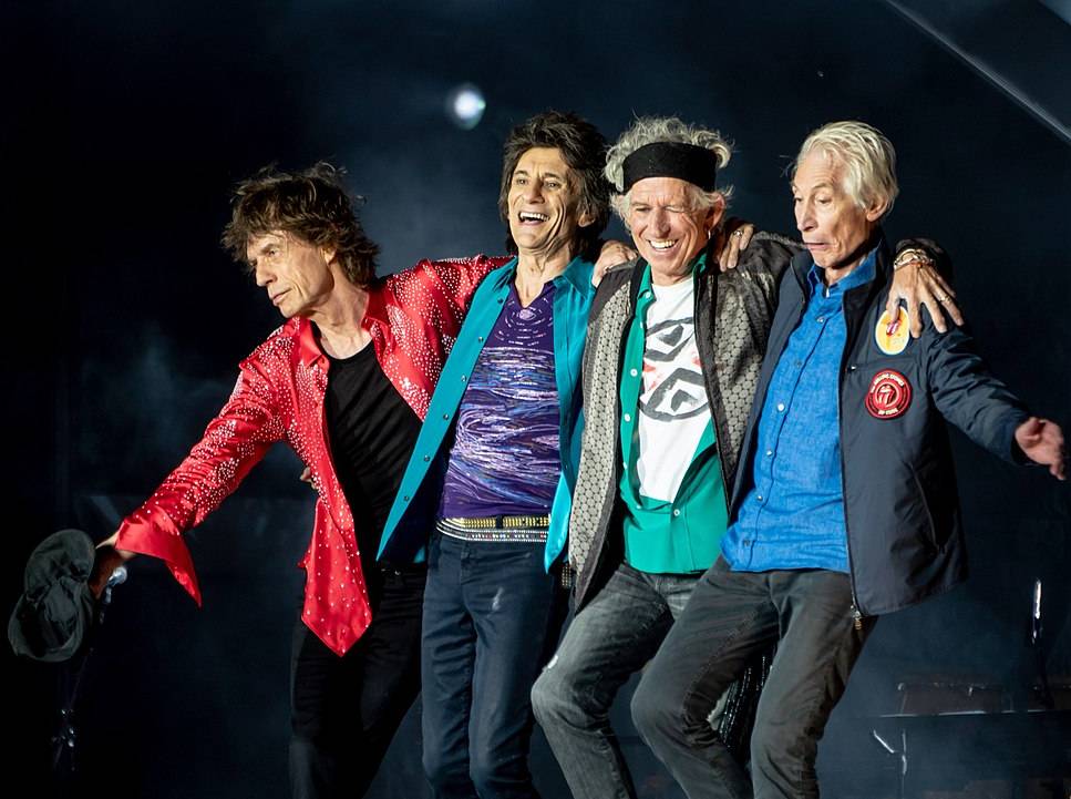 Portrait Photo of The Rolling Stones Members on stage