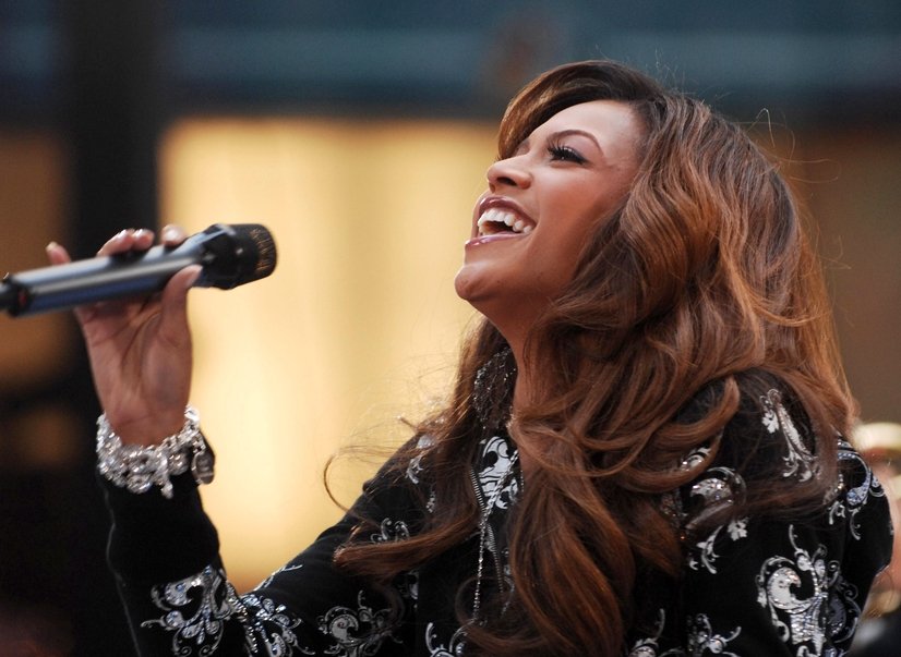 Beyonce Knowles on stage for NBC Today Show Concert in New York