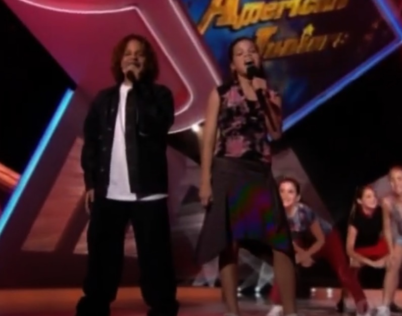 A visually captivating still taken from a pivotal moment in the American reality show American Juniors