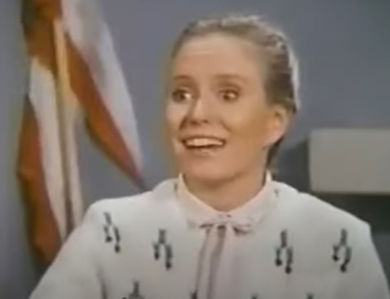 A visually captivating still taken from a pivotal moment in the television series The Brady Brides (1981)