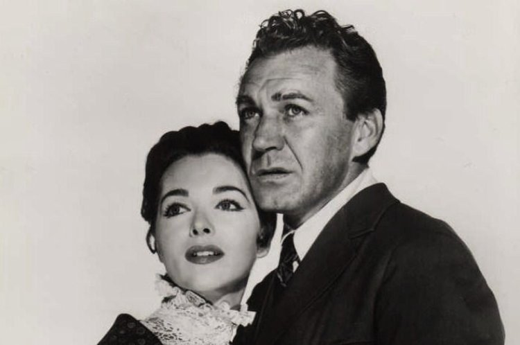 Joan Weldon & Forrest Tucker in the original US National Tour of the musical The Music Man