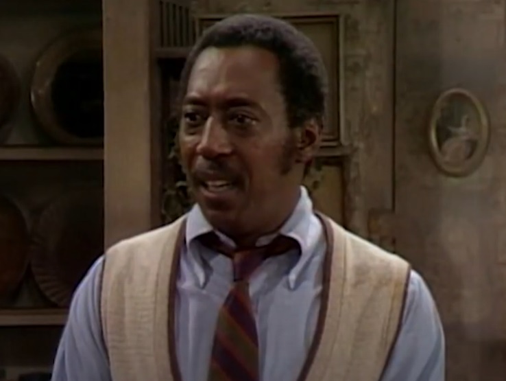 A visually captivating still taken from a pivotal moment in the television sitcom Sanford Arms (1977)