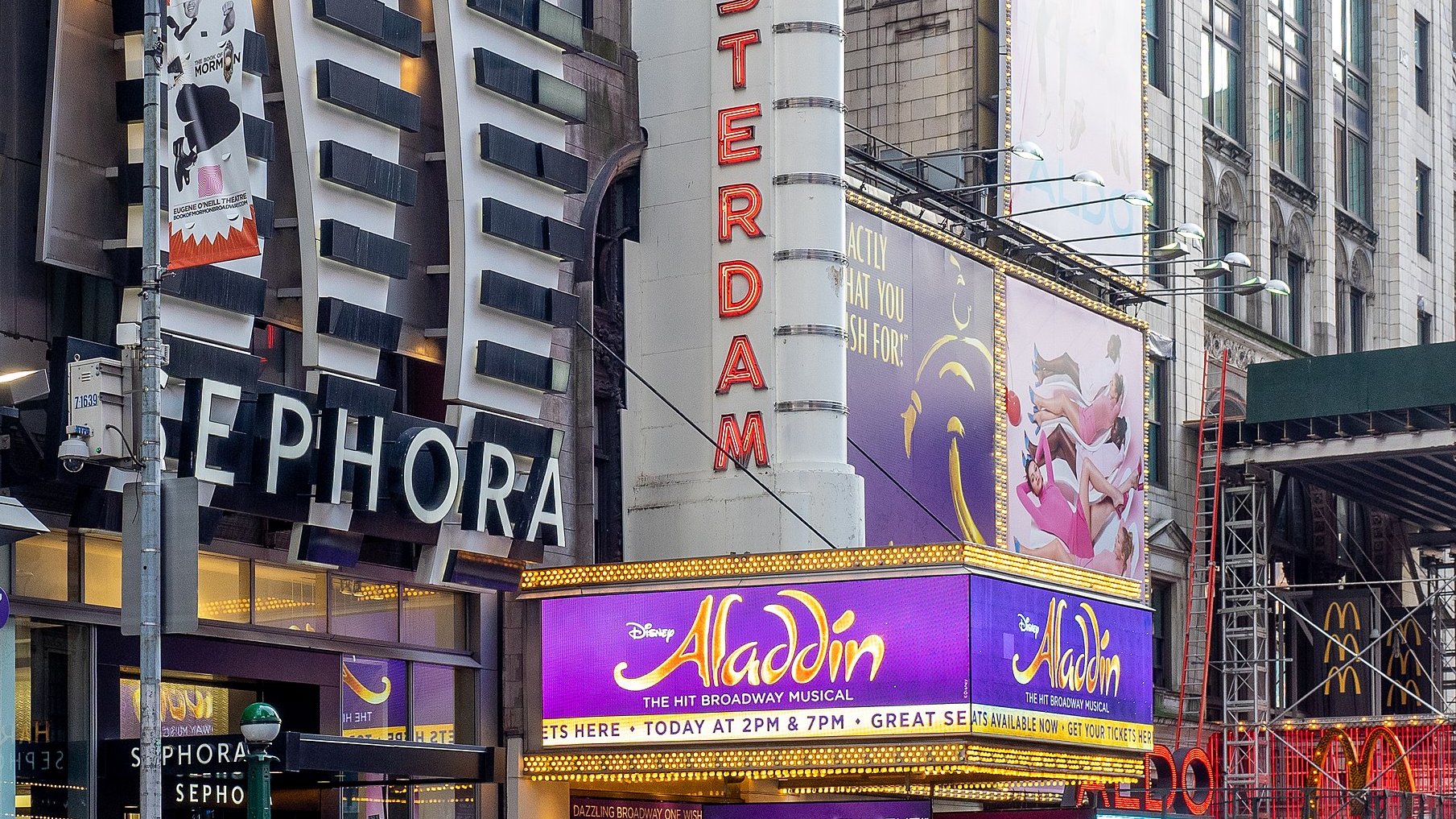 Aladdin (musical) at the New Amsterdam Theater
