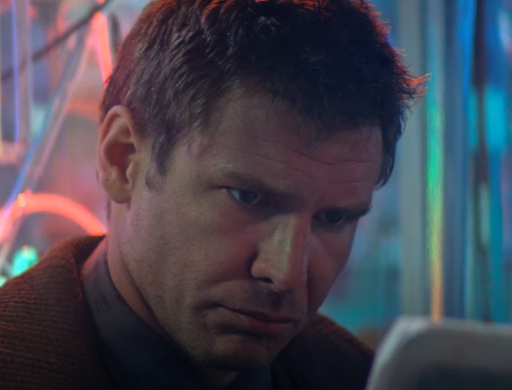 A visually captivating still taken from a pivotal moment in the film Blade Runner (1982)