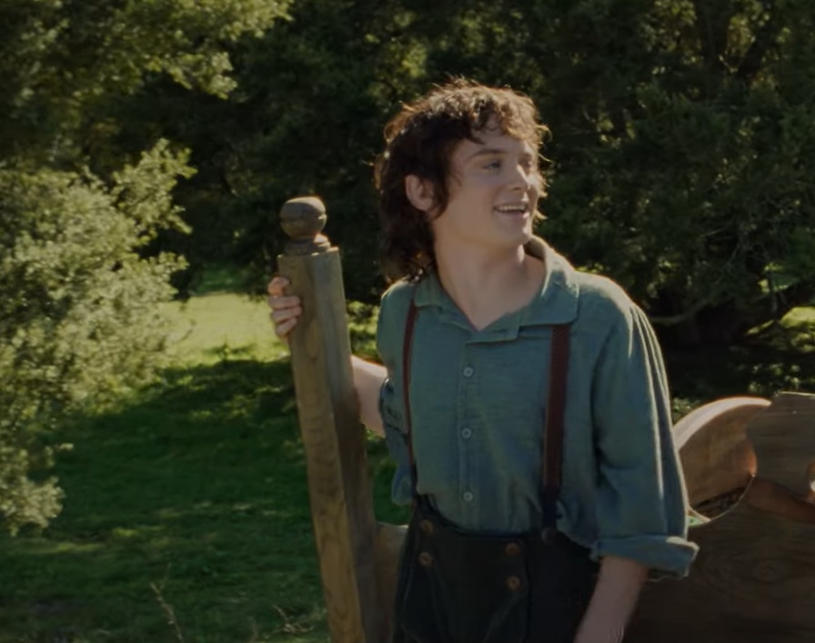 A visually captivating still taken from a pivotal moment in the film The Lord of the Rings: The Fellowship of the Ring (2001)