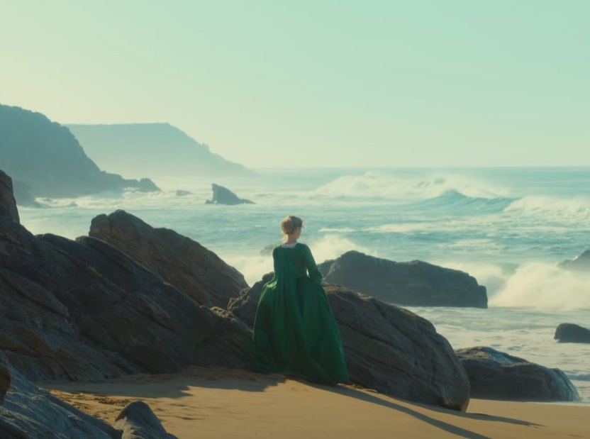 A visually captivating still taken from a pivotal moment in the film Portrait of a Lady on Fire (2019)