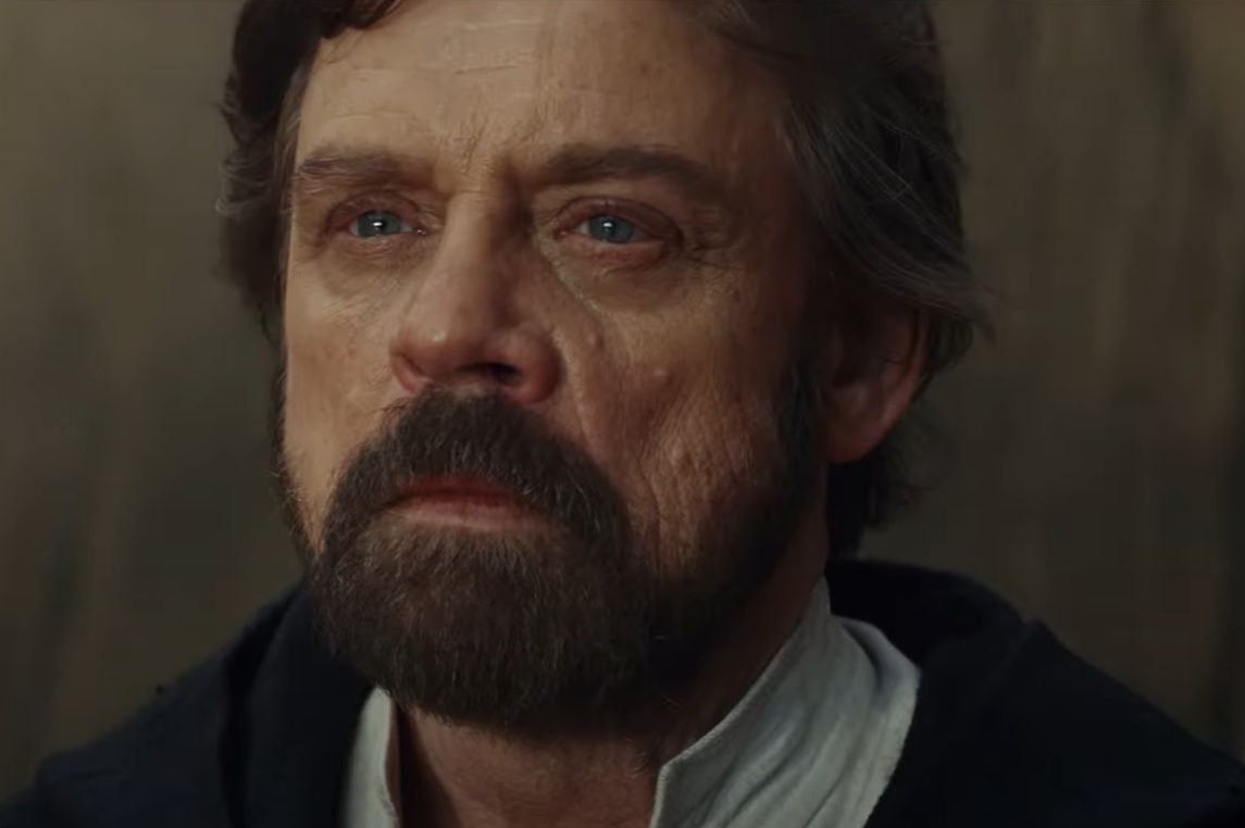 A visually captivating still taken from a pivotal moment in the film Star Wars: The Last Jedi (2017)