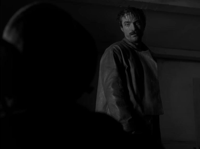 A visually captivating still taken from a pivotal moment in the film The Lighthouse (2019)