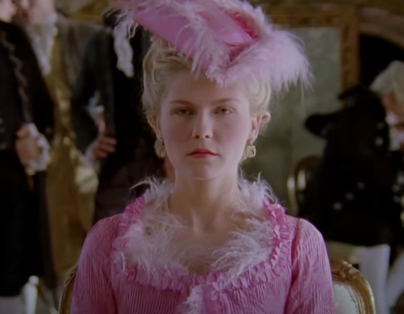 A visually captivating still taken from a pivotal moment in the film Marie Antoinette (2006)