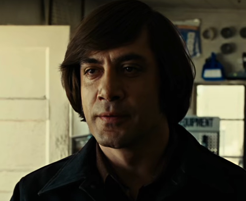 A visually captivating still taken from a pivotal moment in the film No Country for Old Men (2007)
