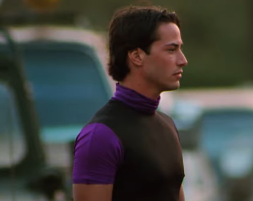 A visually captivating still taken from a pivotal moment in the film Point Break (1991)