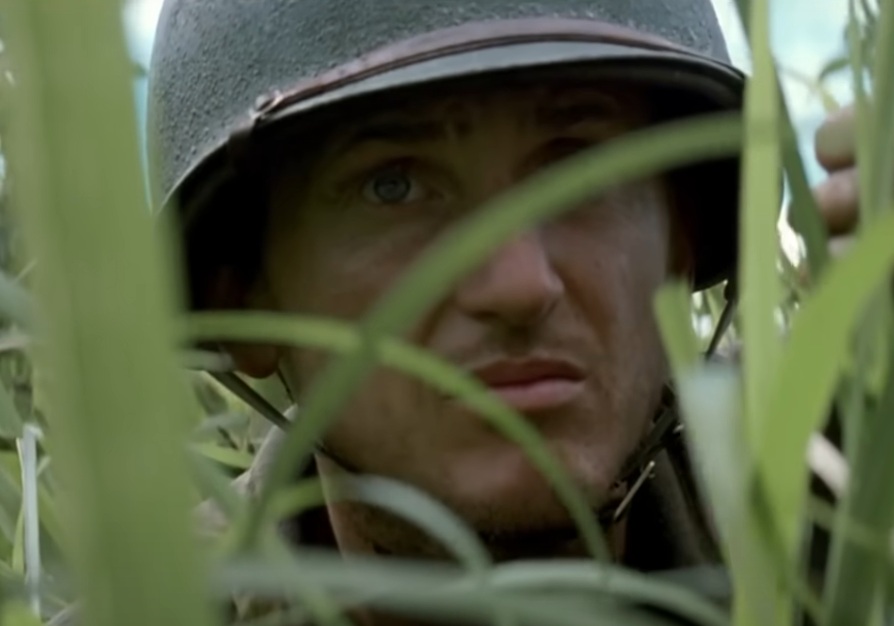 A visually captivating still taken from a pivotal moment in the film The Thin Red Line (1998)