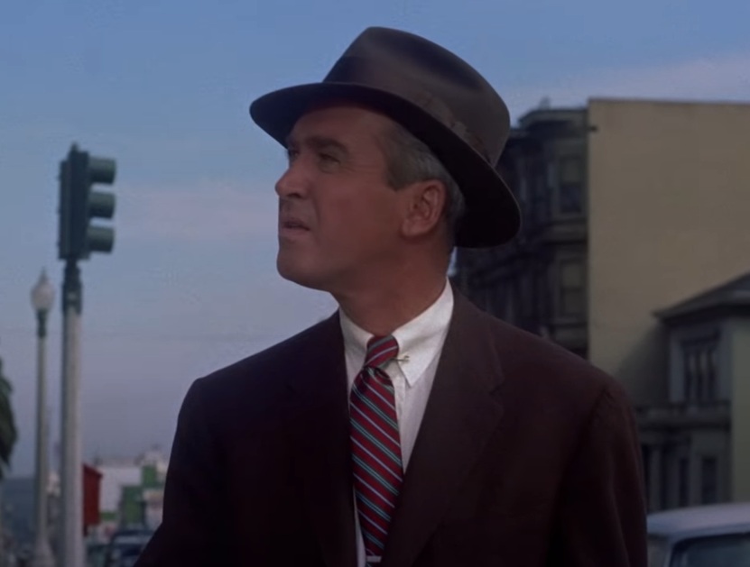 A visually captivating still taken from a pivotal moment in the film Vertigo (1958)