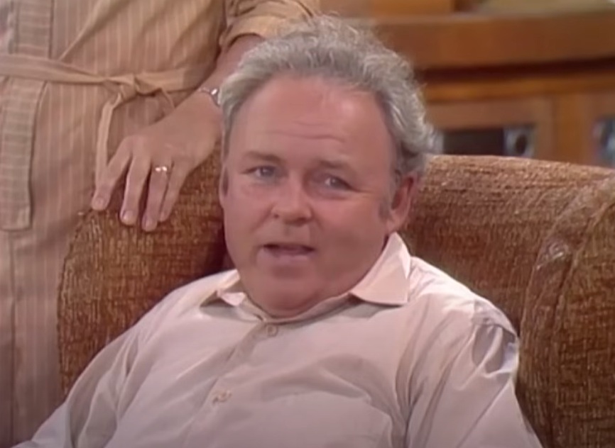A visually captivating still taken from a pivotal moment in the television series All in the Family (1971-1979)