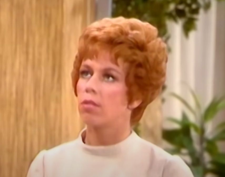 A visually captivating still taken from a pivotal moment in the television show The Carol Burnett Show (1967-1978)