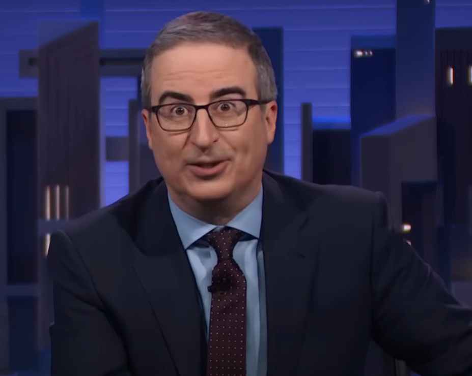 A visually captivating still taken from a pivotal moment in the late-night talk show Last Week Tonight with John Oliver (2014-)