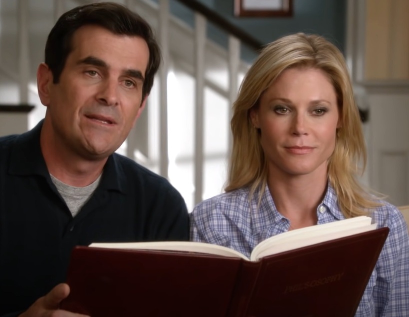 A visually captivating still taken from a pivotal moment in the television sitcom Modern Family (2009-2020)