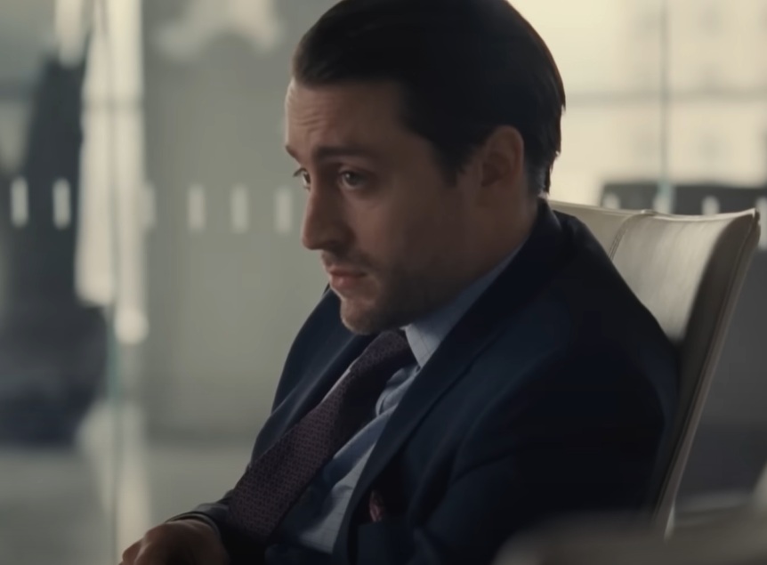 A visually captivating still taken from a pivotal moment in the television series Succession (2018-2023)