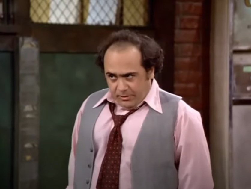 A visually captivating still taken from a pivotal moment in the television series Taxi (1978-1983)