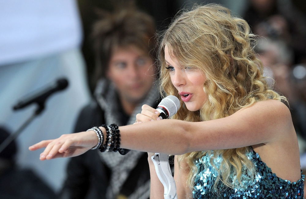 Taylor Swift on stage for NBC Today Show Concert with Taylor Swift