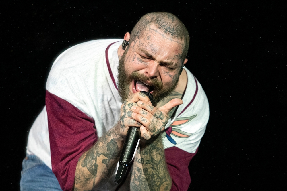 Portrait Photo of Singer Post Malone at Rock in Rio at the Olympic Park