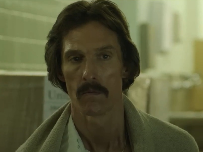 A visually captivating still taken from a pivotal moment in the film Dallas Buyers Club (2013)