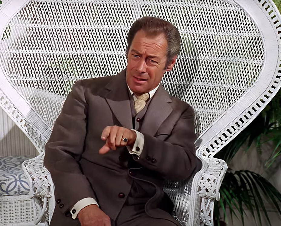 A visually captivating still taken from a pivotal moment in the film My Fair Lady (1964)