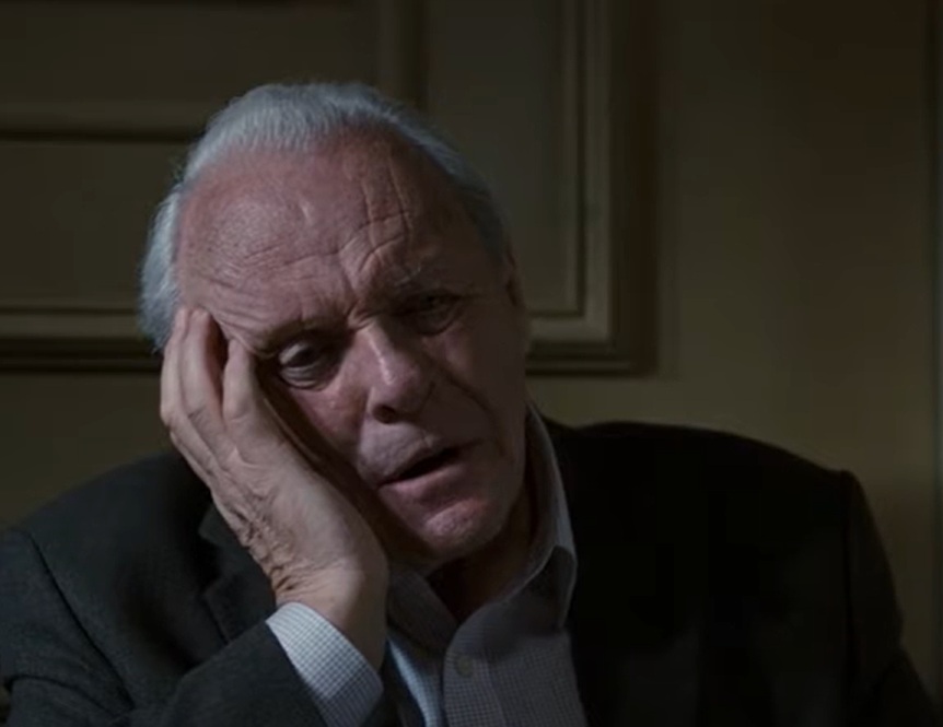 A visually captivating still taken from a pivotal moment in the film The Father (2020)