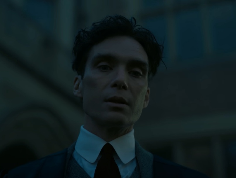 A visually captivating still taken from a pivotal moment in the film Oppenheimer (2023)