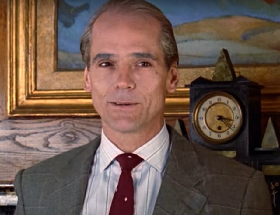 A visually captivating still taken from a pivotal moment in the film Reversal of Fortune (1990)