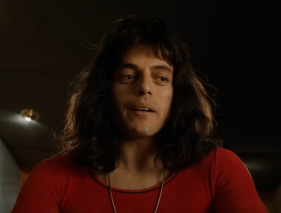 A visually captivating still taken from a pivotal moment in the film Bohemian Rhapsody (2018)